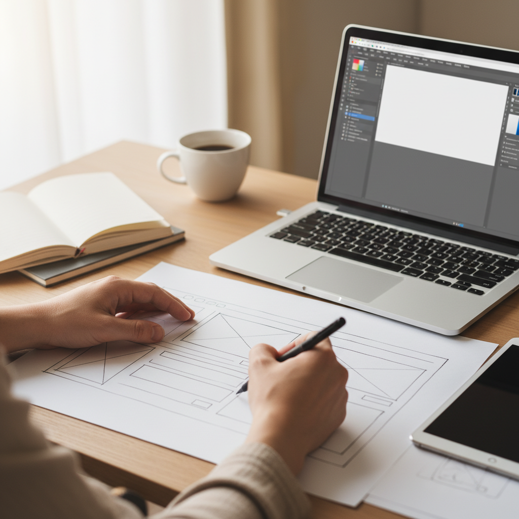 ワイヤーフレームスケッチ